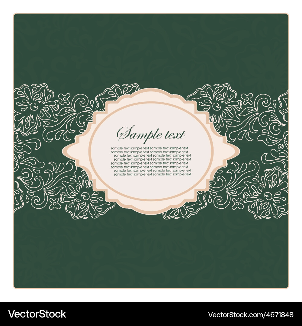 Template frame abstract background vector image