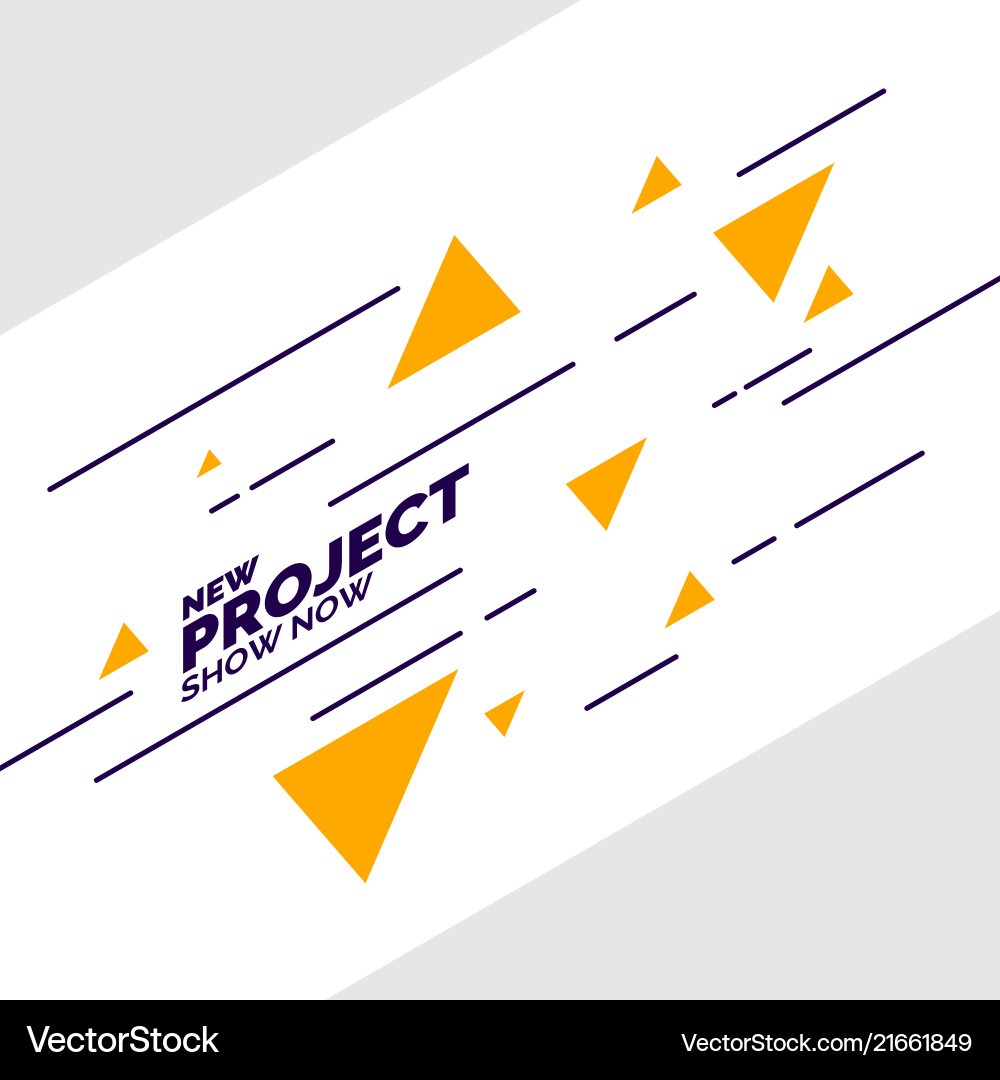 Abstract geometric background with triangles vector image