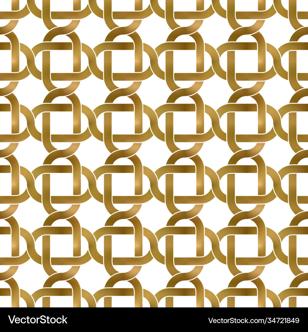 Abstract repeatable pattern background golden vector image