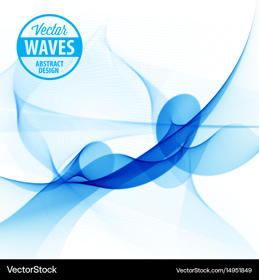 Abstract smooth color wave Vector Image