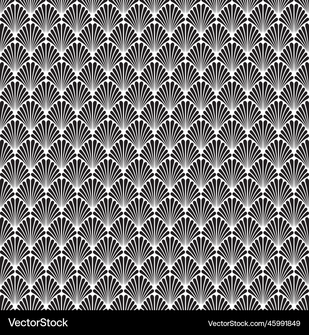Art Deco Scallop Pattern Vector Images (90)