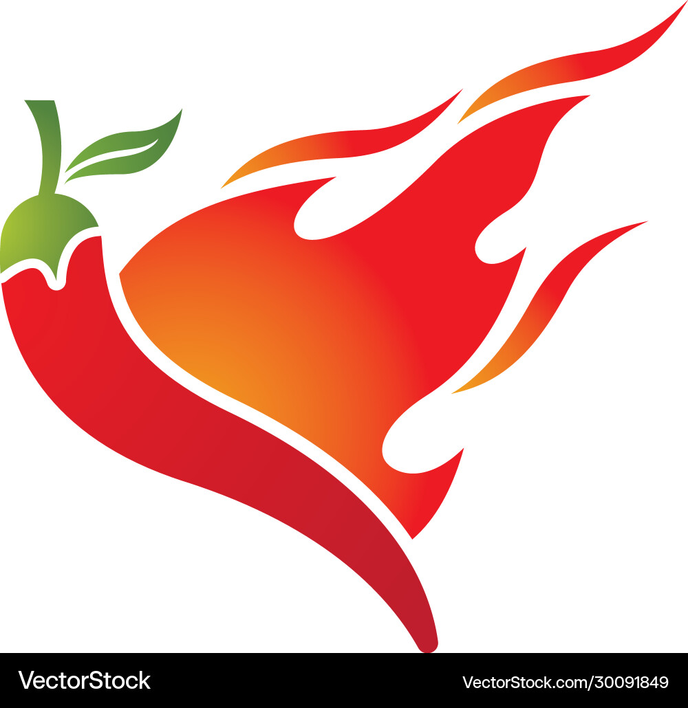 Chili Symbol-Symbol Chili Symbol-Symbol vektorbild