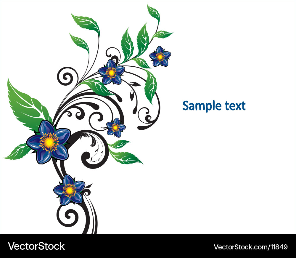 Flowers background Royalty Free Vector Image - VectorStock