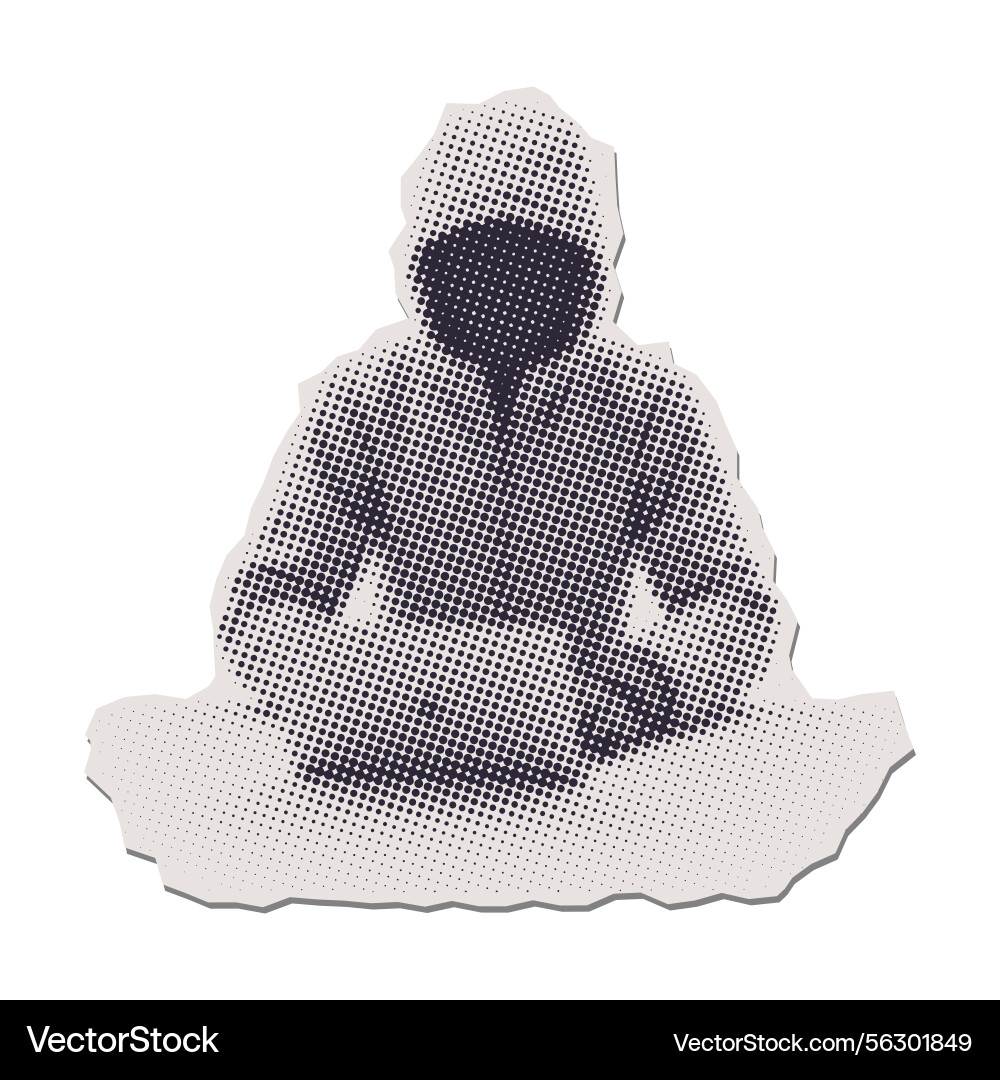 Hacker hooded man with dark on face stealing data Hacker hooded man with dark on face stealing data vector image