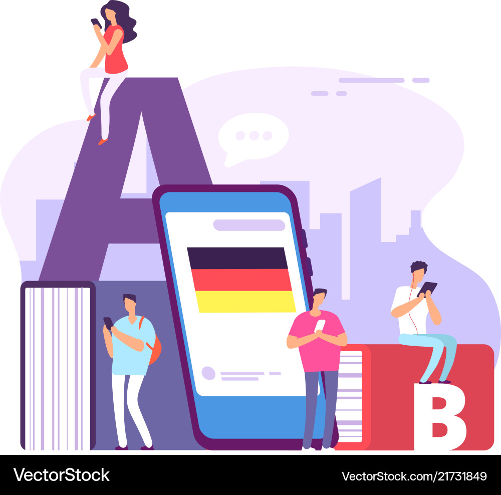 Learning foreign language studying and teaching Learning foreign language studying and teaching vector image