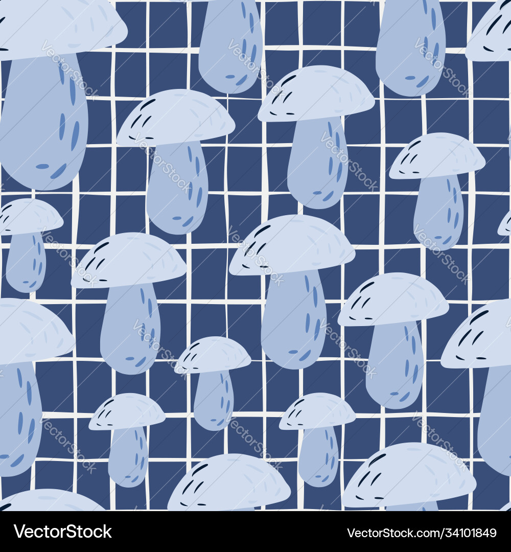 Random seamless stylized pattern with forest Vector Image