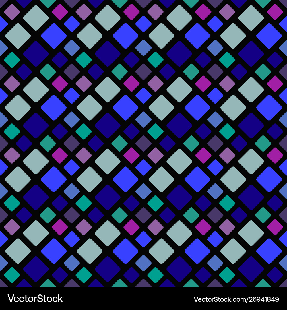 Seamless colorful diagonal square pattern Seamless colorful diagonal square pattern Vector Image