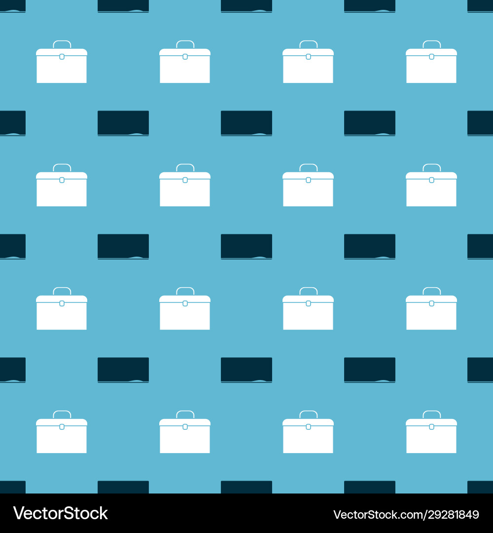 Set chalkboard and briefcase on seamless pattern Set chalkboard and briefcase on seamless pattern vector image