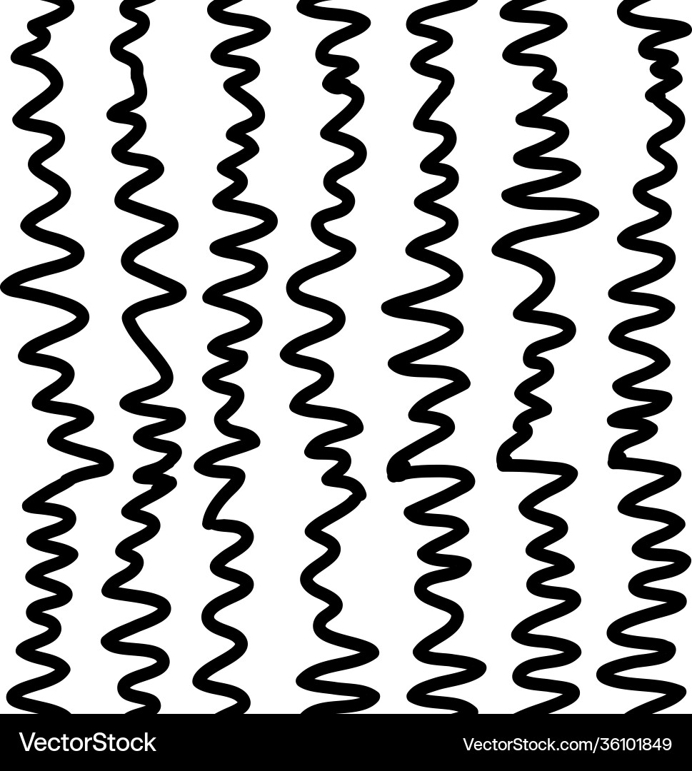 Simple vertical scribble line repeat pattern Vector Image
