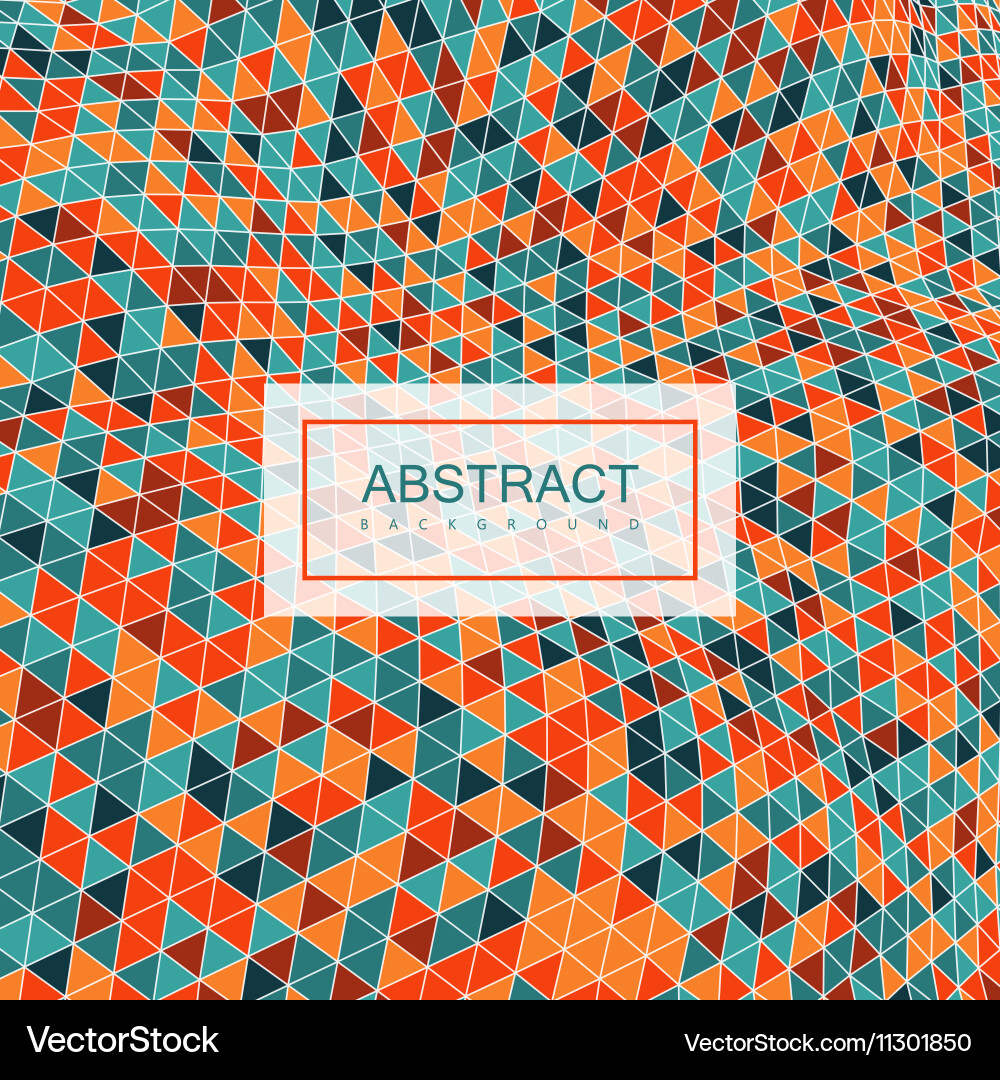 Abstract polygonal distorted background vector image