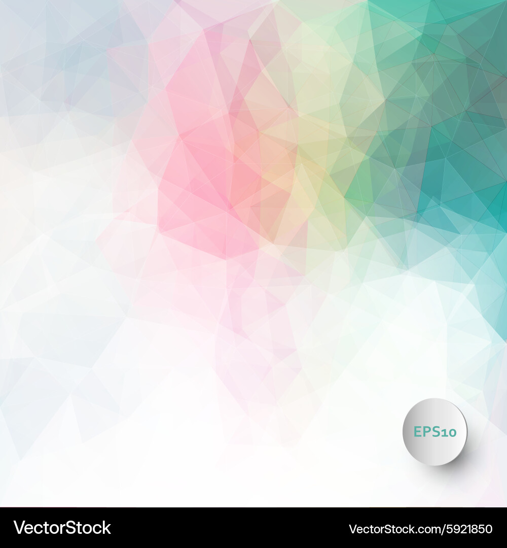 Abstract triangle background vector image