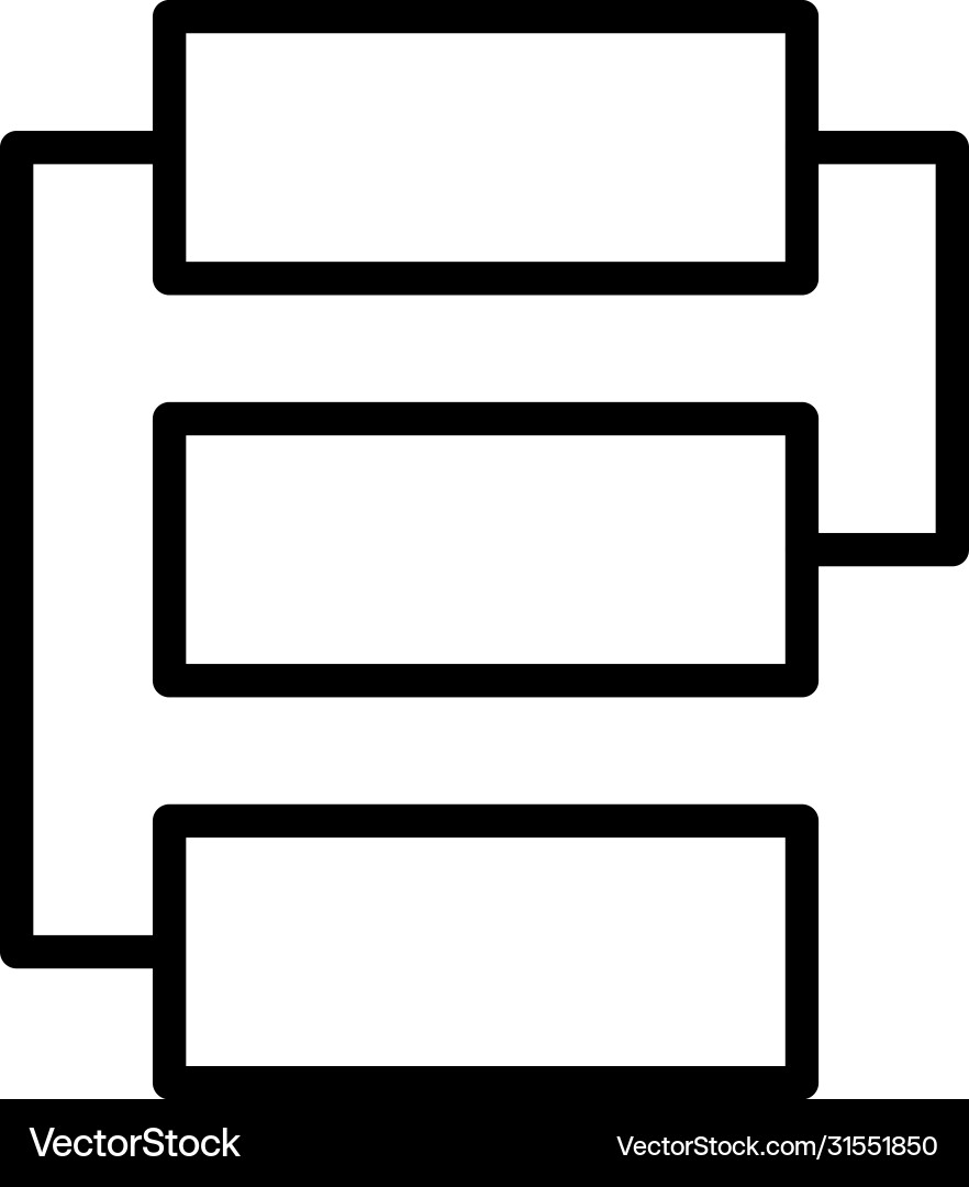 Algorithm Linie Symbol Vektorbild