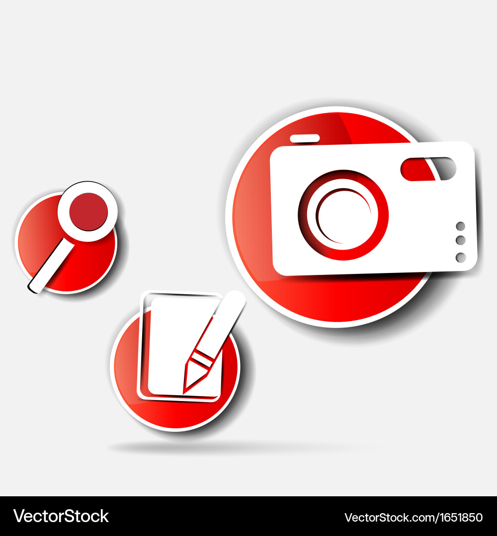 Background with abstract blank for text icons Vector Image