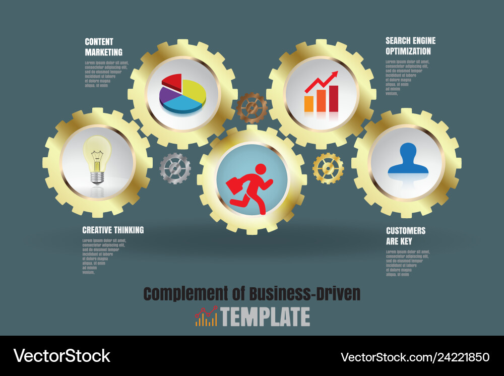 Complement of business-driven Vector Image