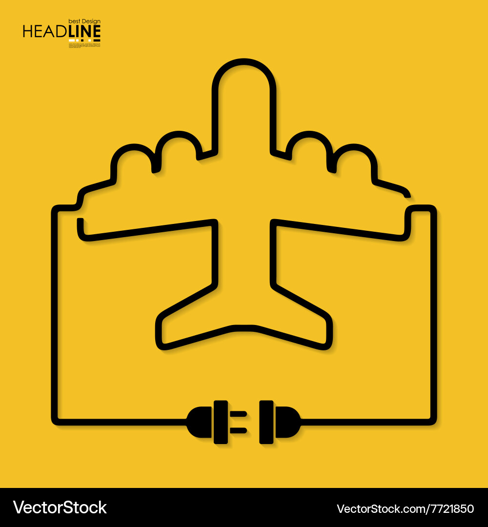 Connection flat design navigation Vector Image