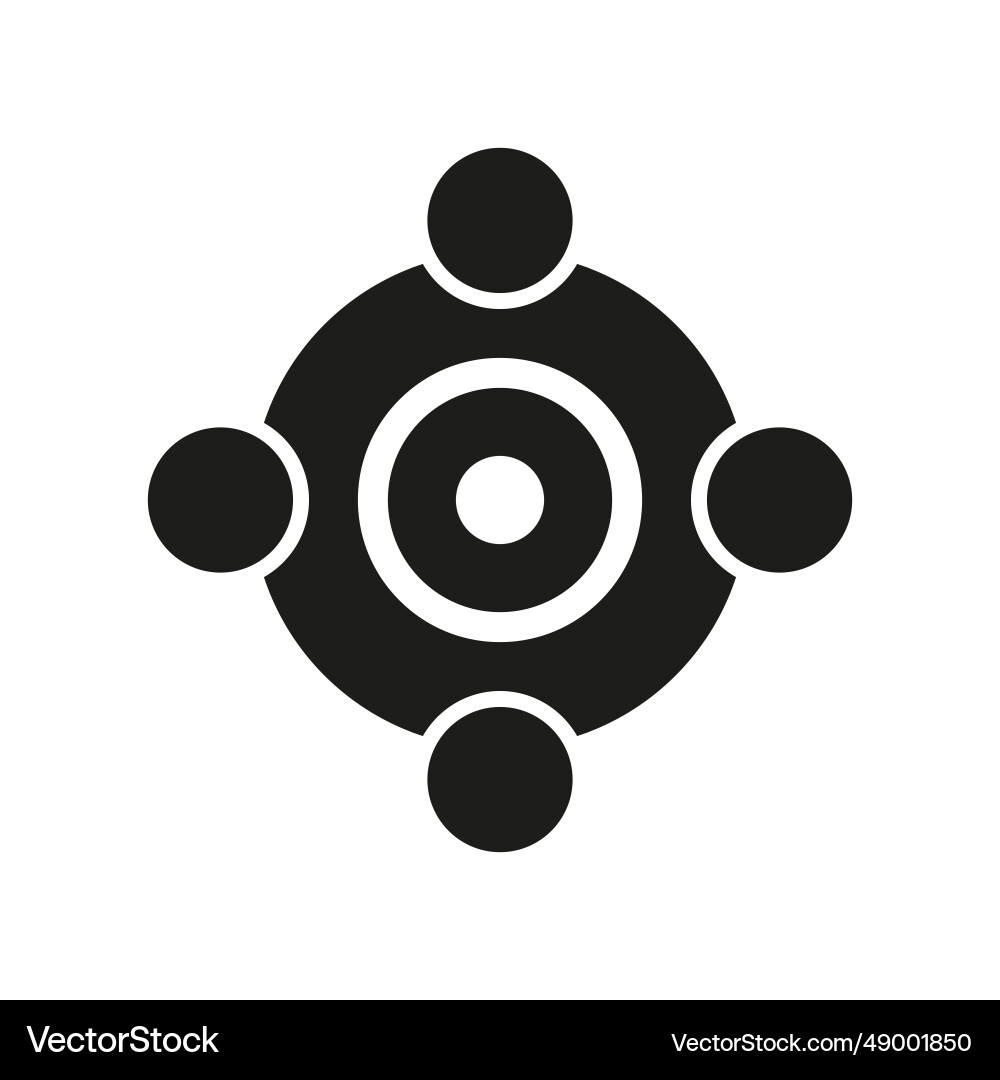Controller center button icon Controller center button icon vector image
