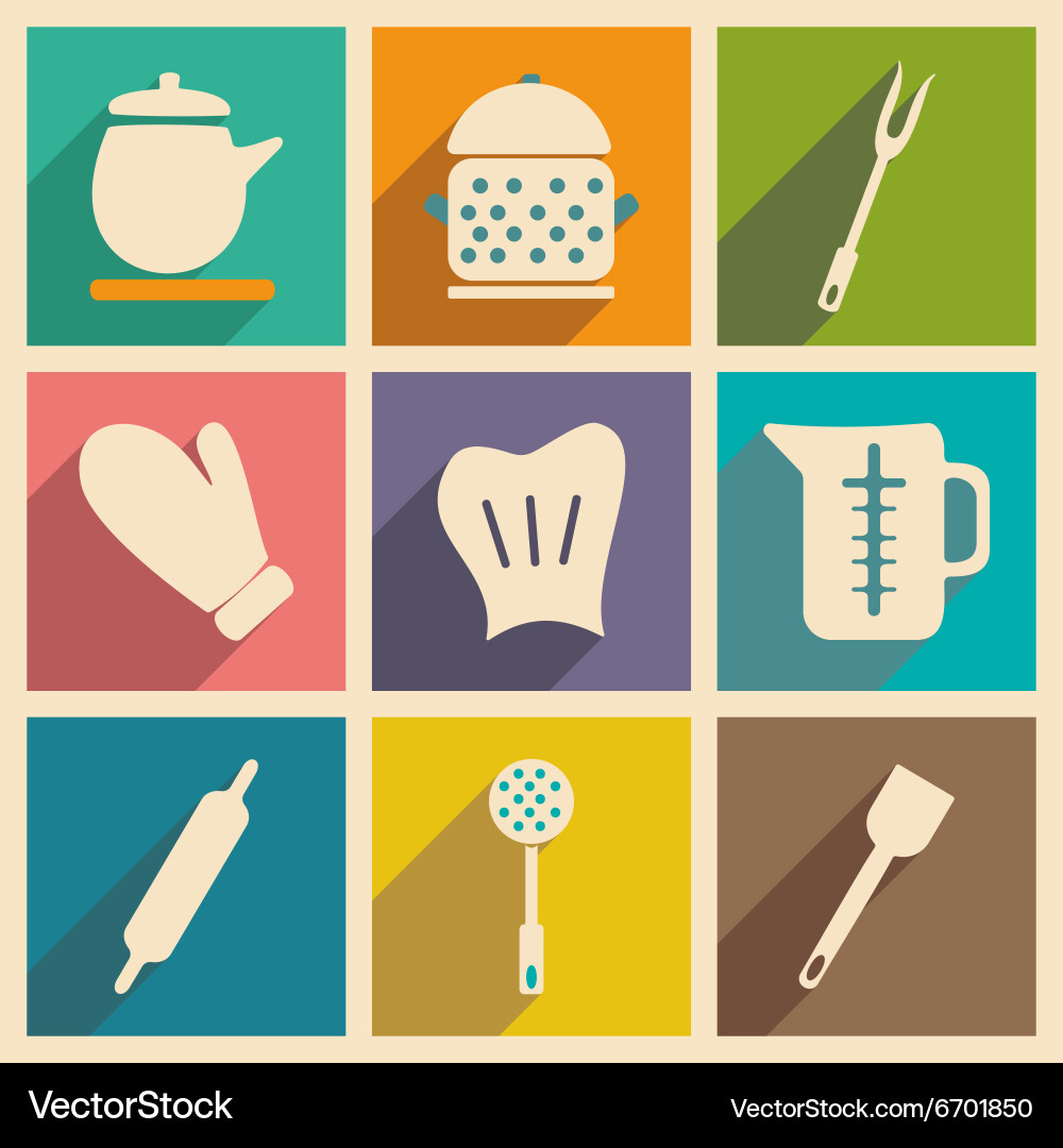 Flat with shadow concept and mobile application vector image