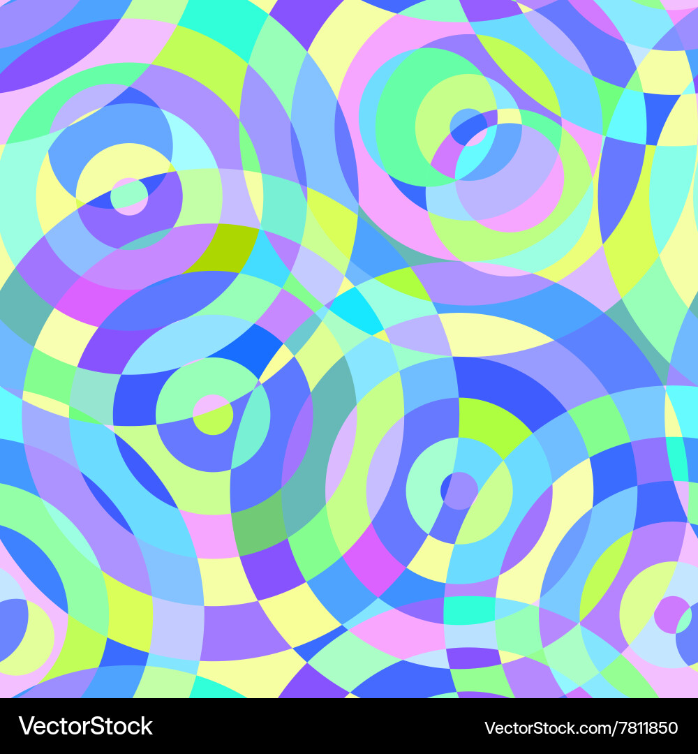 Seamless abstract pattern with circles vector image