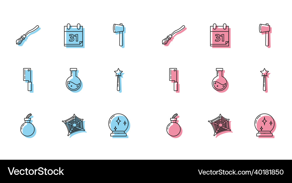 Set line bomb ready to explode spider web Set line bomb ready to explode spider web Vector Image