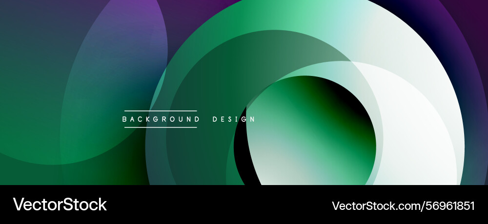 Abstract fluid shapes overlap creating dynamic Vector Image