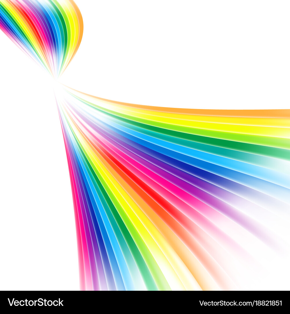 Abstract rainbow gradient mesh multicolored vector image