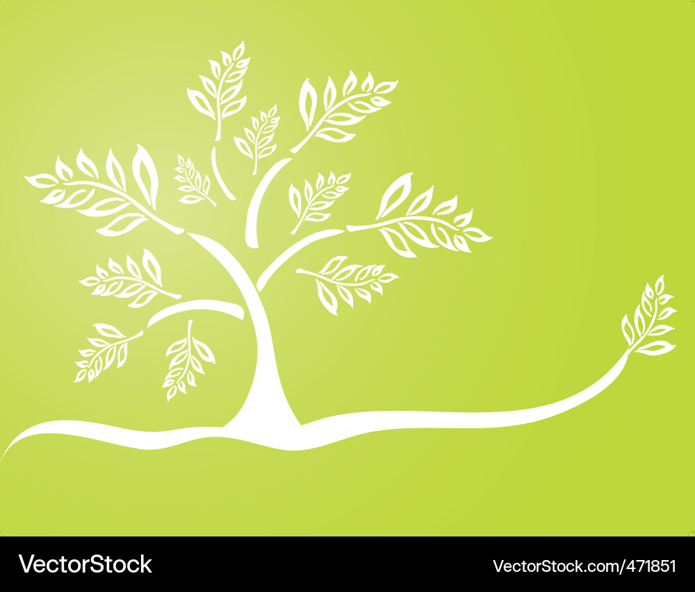 Abstract tree Vector Image