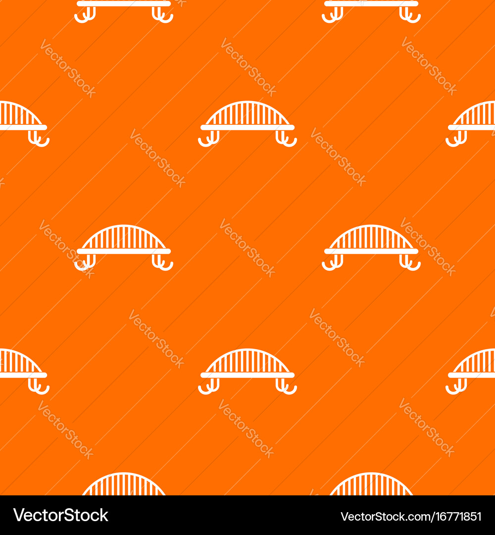 Bench with backrest pattern seamless Vector Image