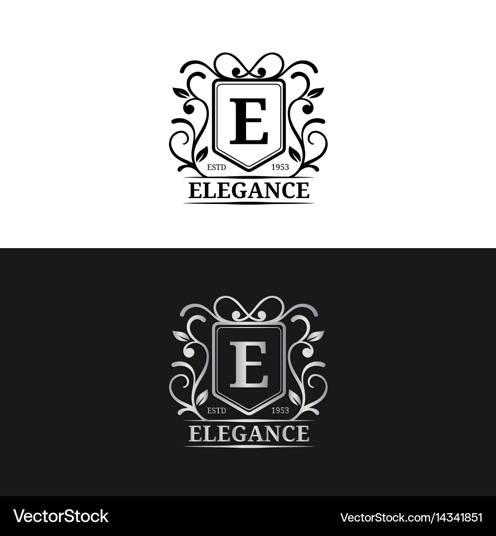 Elegant Monogram Logo Template vector image