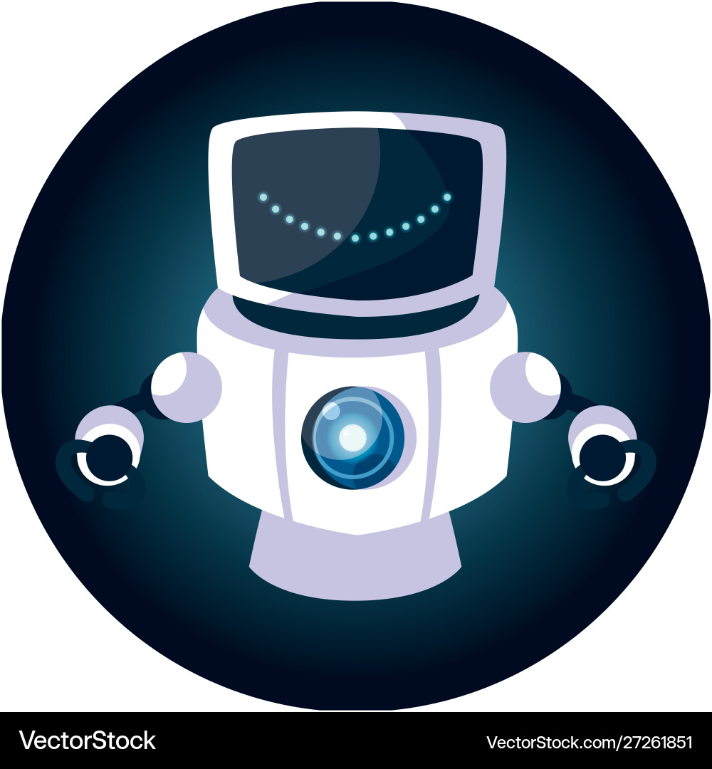 Isolated technology robot design Isolated technology robot design Vector Image