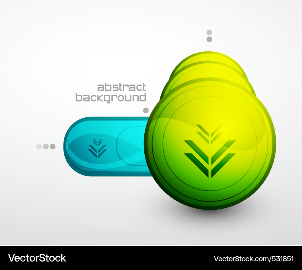 Modern Button Icon vector image