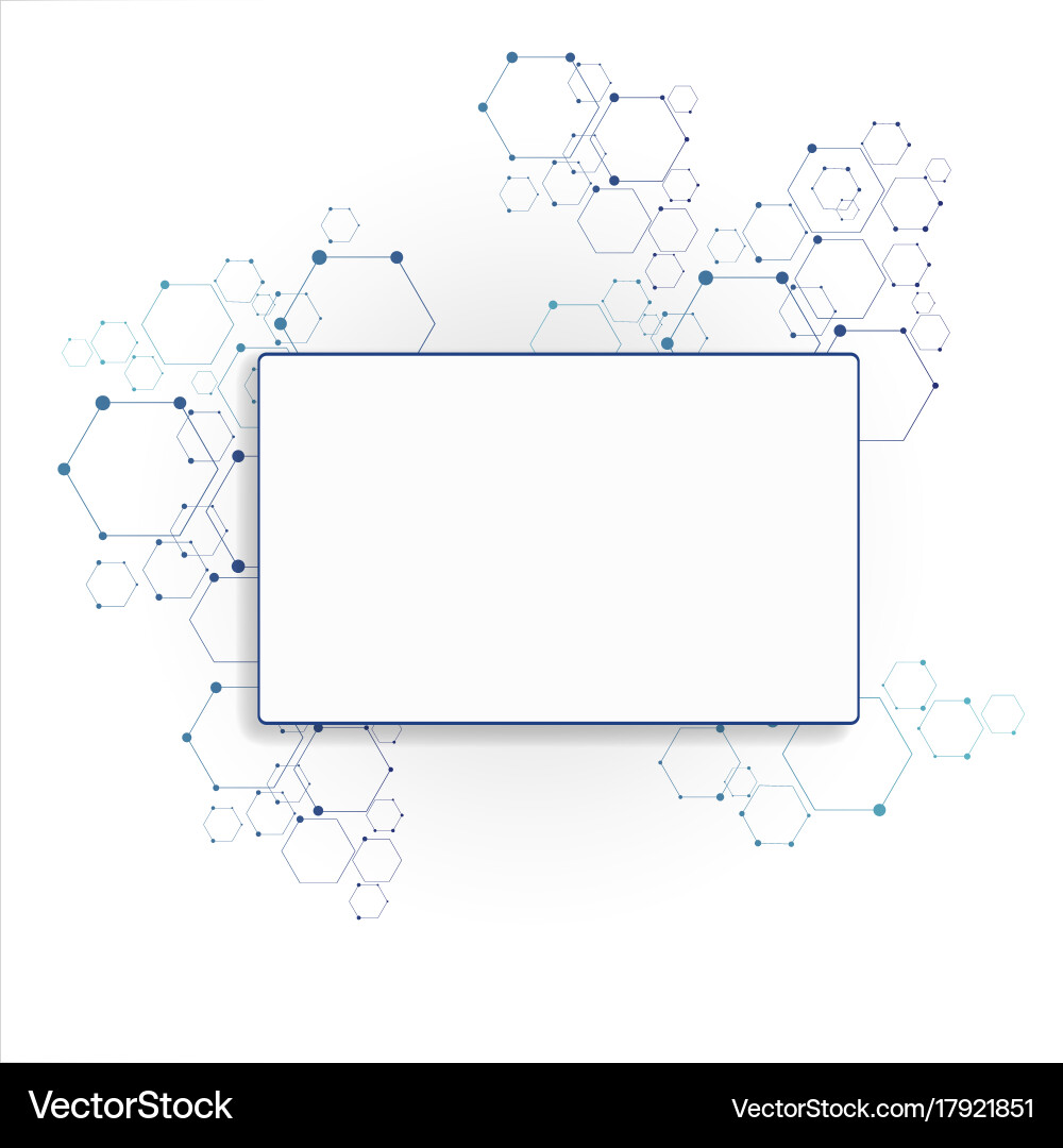 Molecular connection structure Vector Image