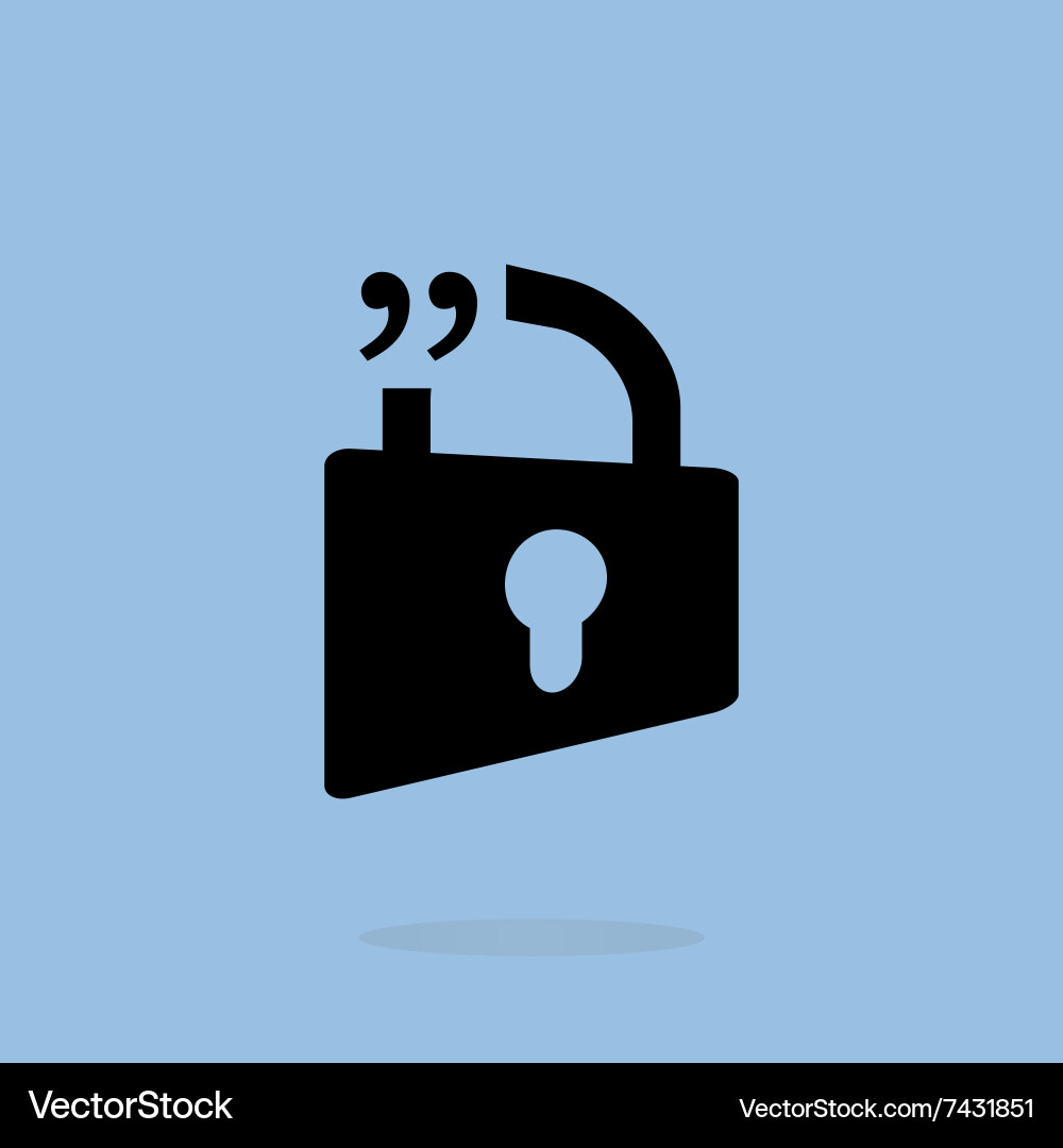 Quote blank with text bubble stock element Vector Image