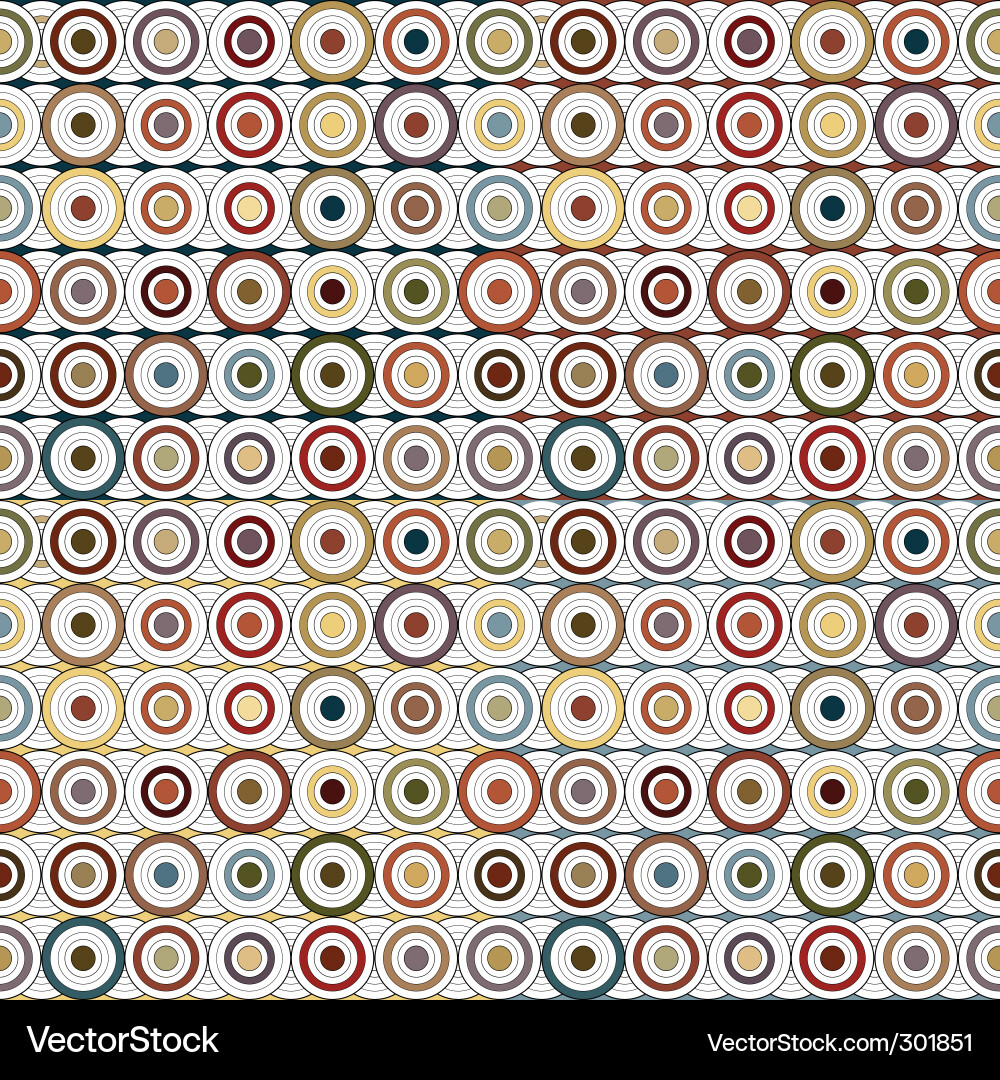 Retro Circle Pattern Vector Image