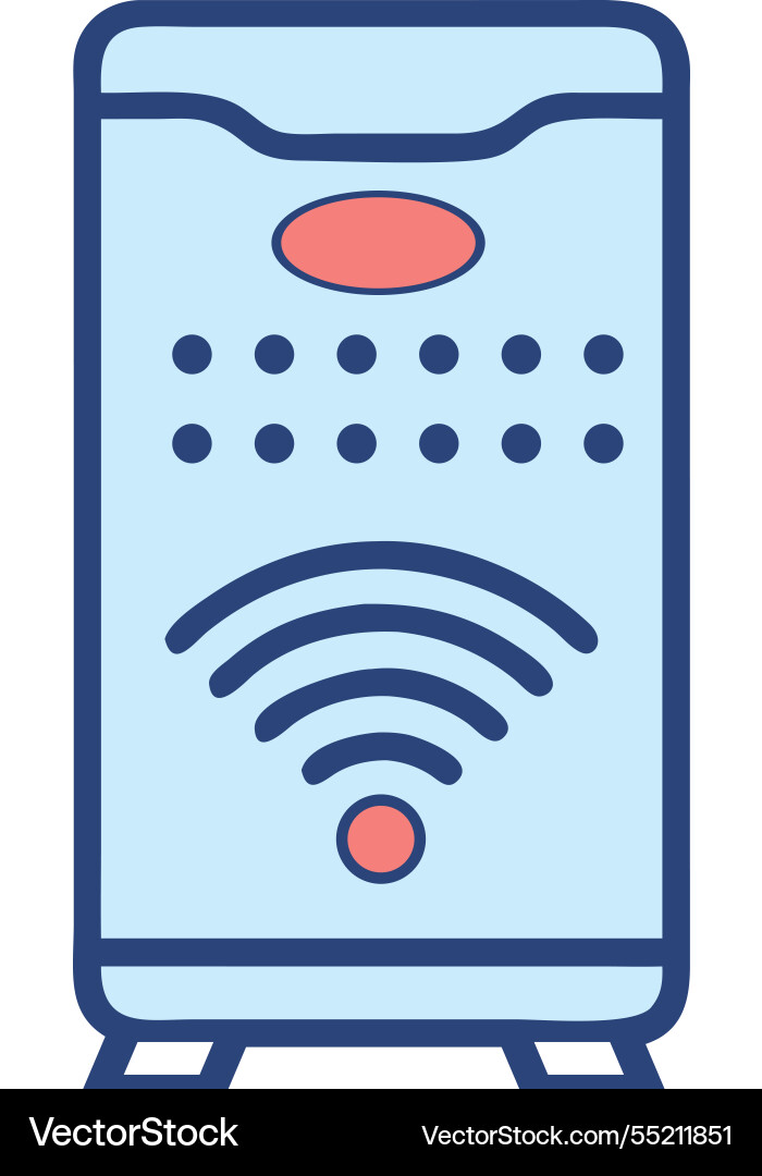 Smart home intercom system Vector Image