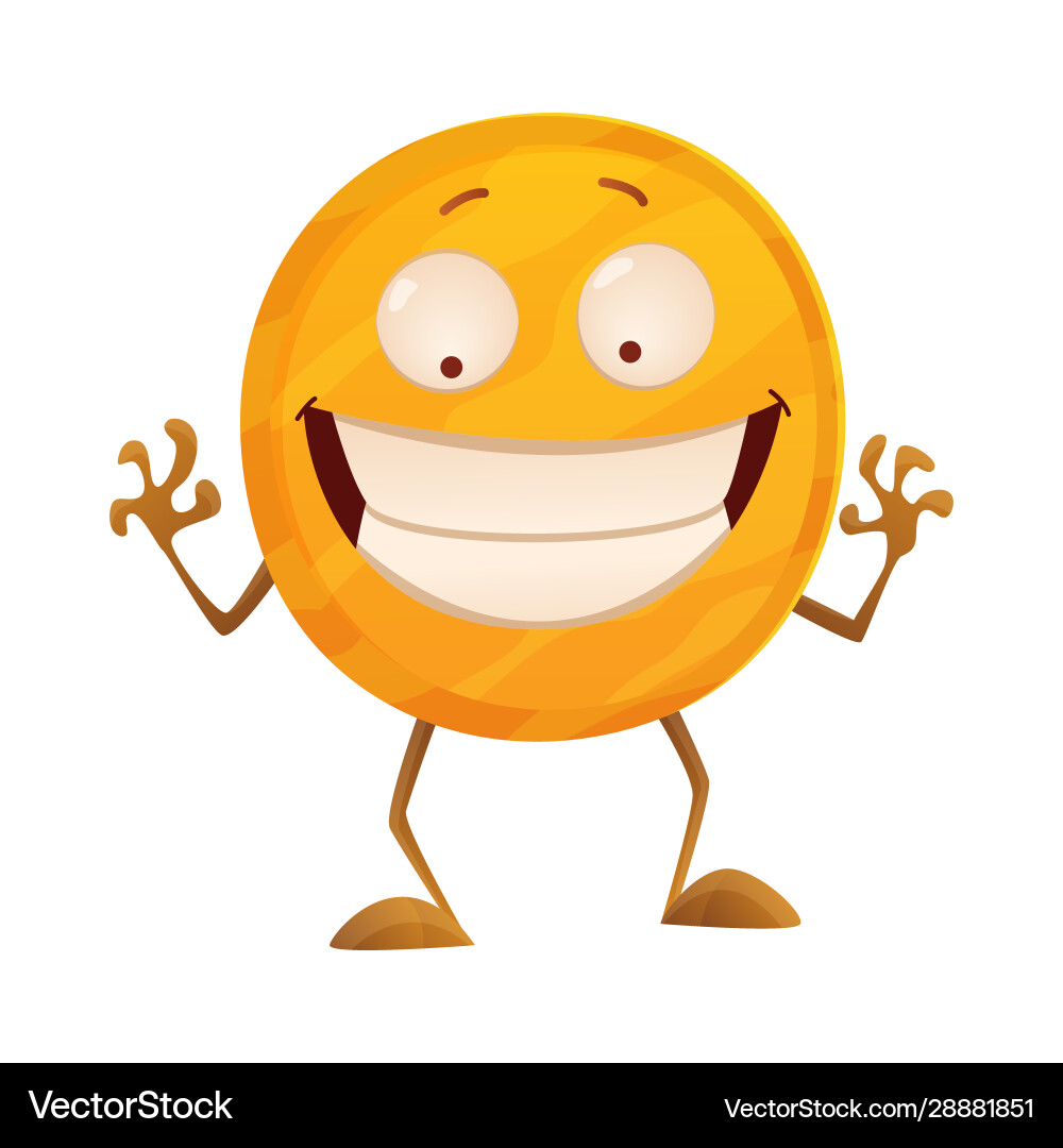 Smirk coin icon for game apps interface Smirk coin icon for game apps interface vector image