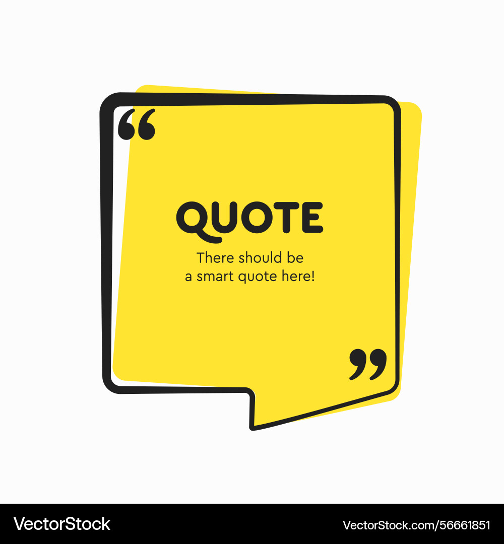 Speech bubble space for quote text frame message Speech bubble space for quote text frame message vector image