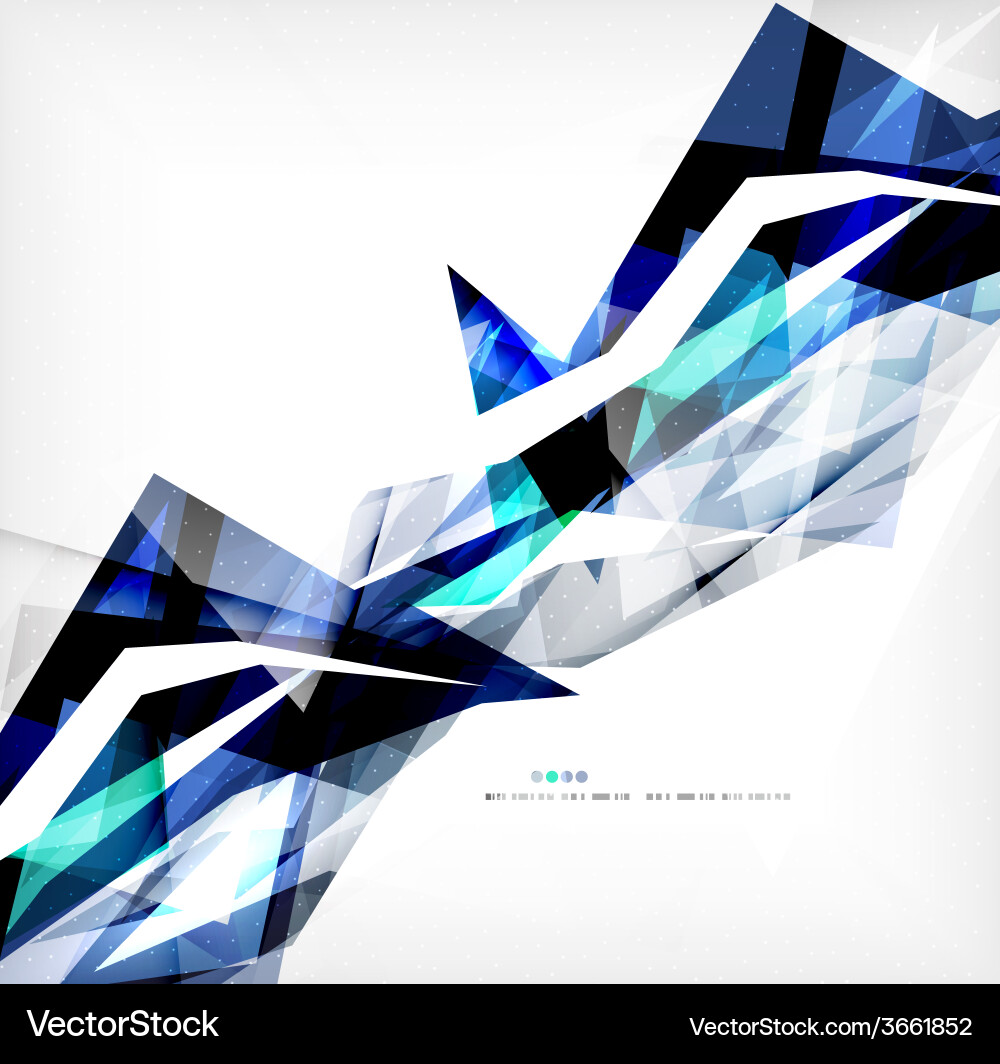 Angular geometric color shapes vector image