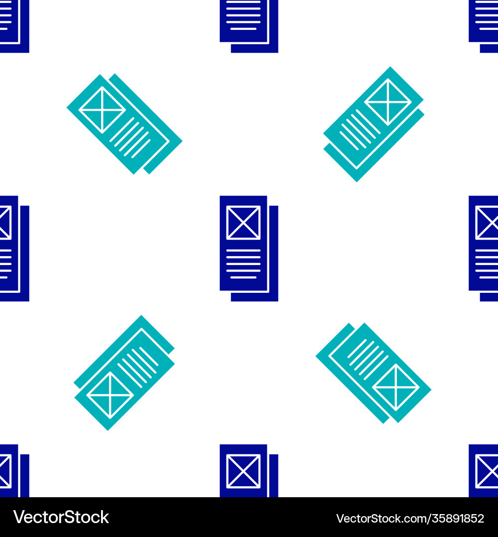 Blue browser window icon isolated seamless pattern Blue browser window icon isolated seamless pattern Vector Image