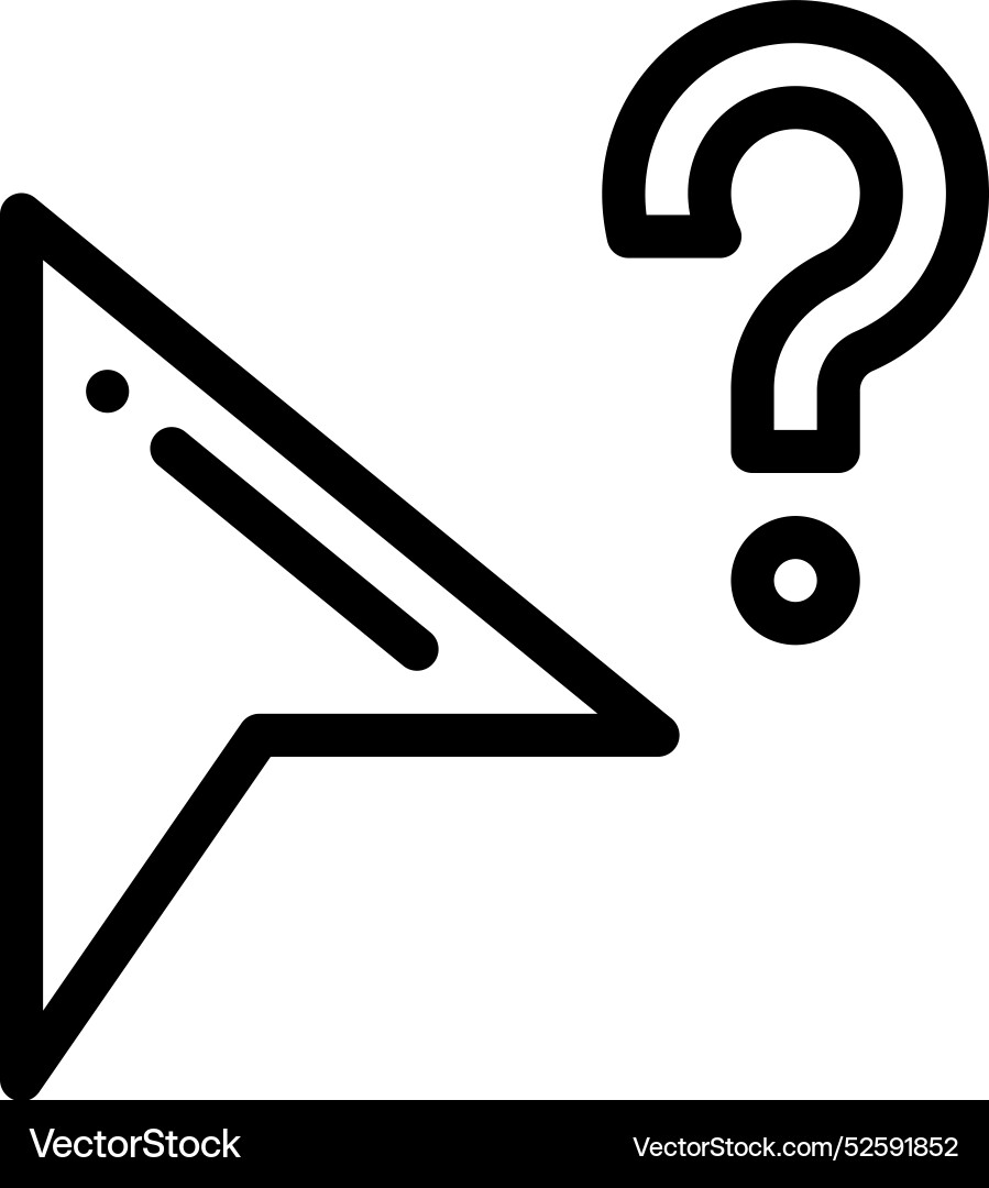 Click icon thin linear style design isolated Click icon thin linear style design isolated Vector Image