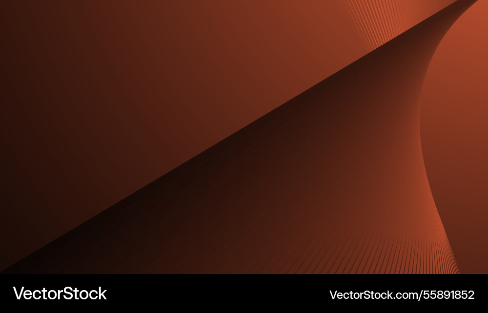 Dark orange gradient with curve line abstract Vector Image