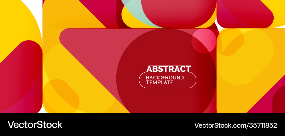 Flat geometric round shapes and dynamic lines Vector Image