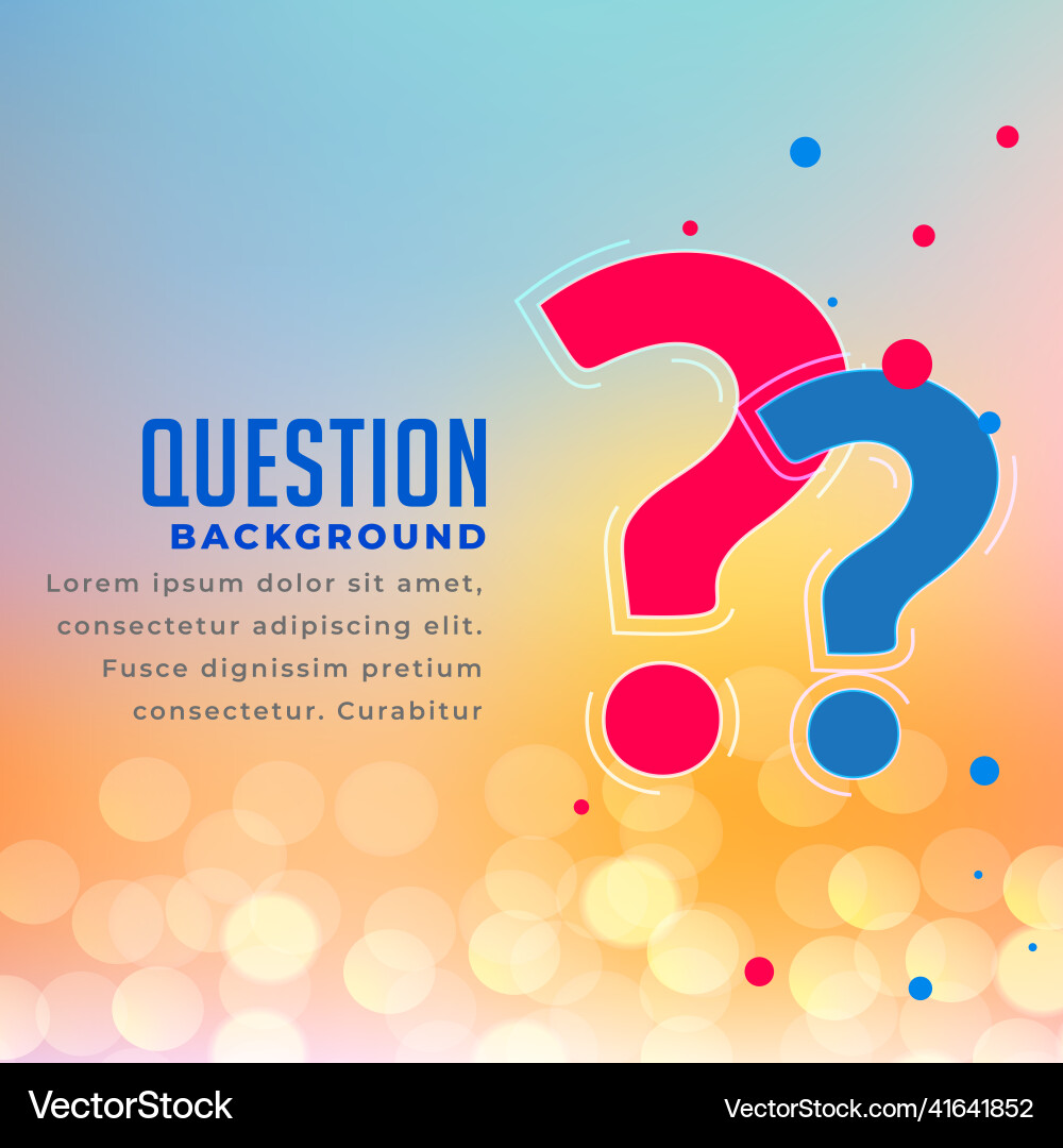 Help and support page template with question mark Help and support page template with question mark vector image
