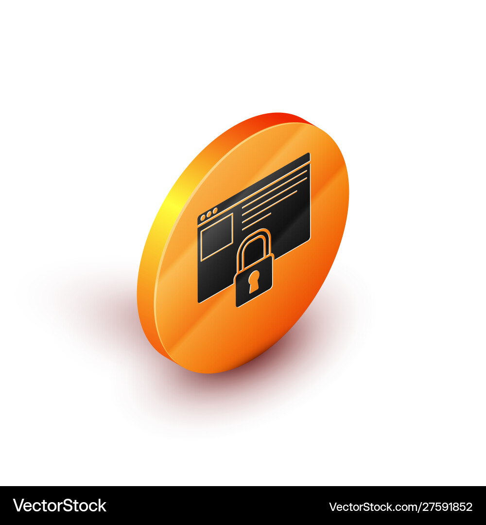 Isometric secure your site with https ssl icon vector image