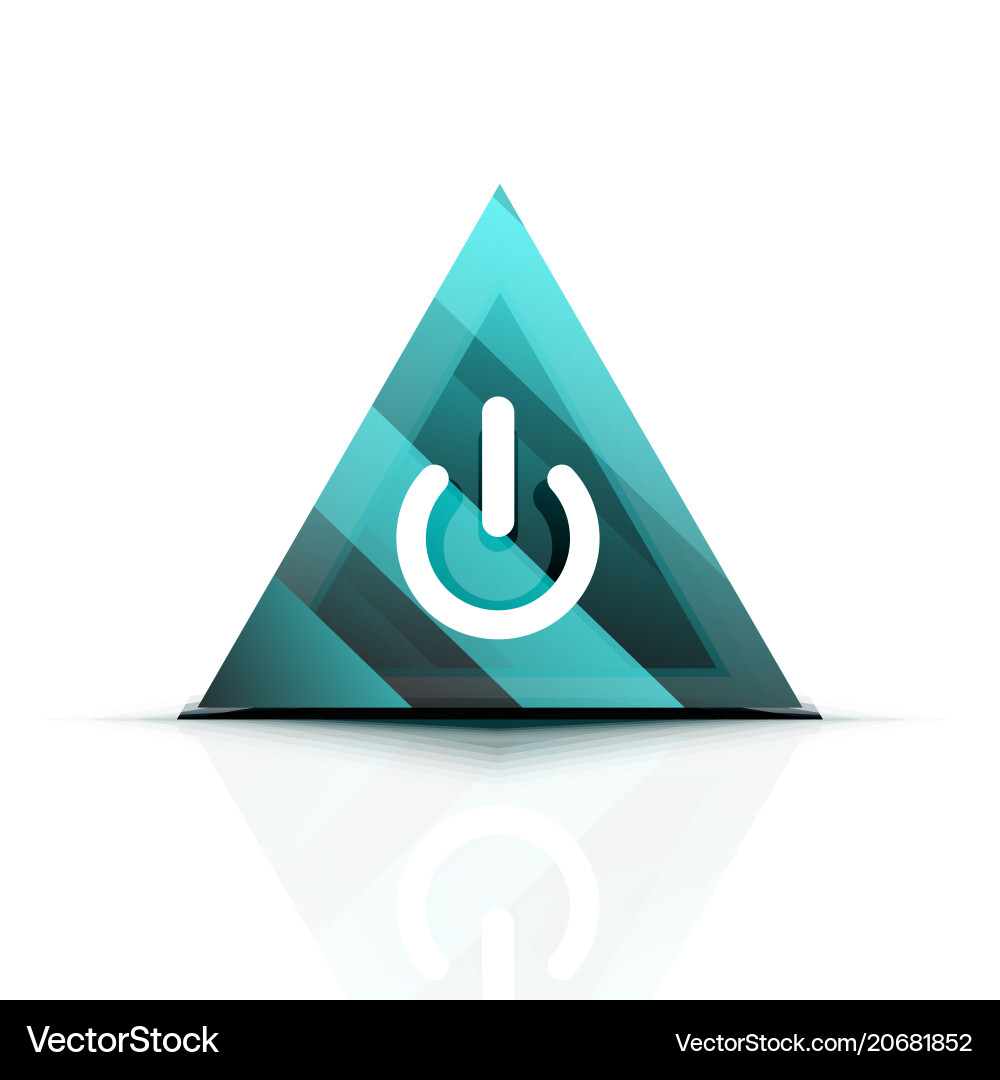 Power button icon start symbol web design ui Power button icon start symbol web design ui Vector Image