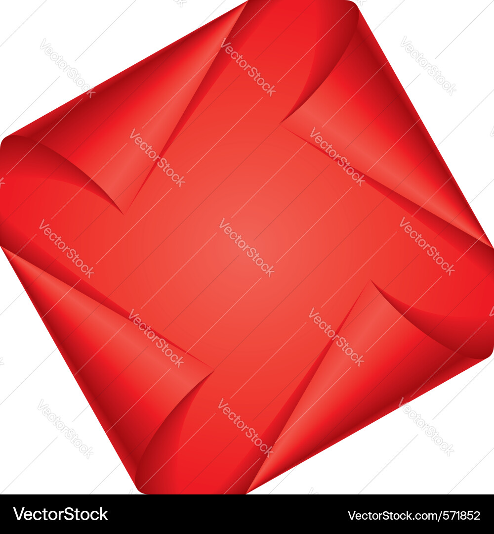 Red Page Edges Vector Image