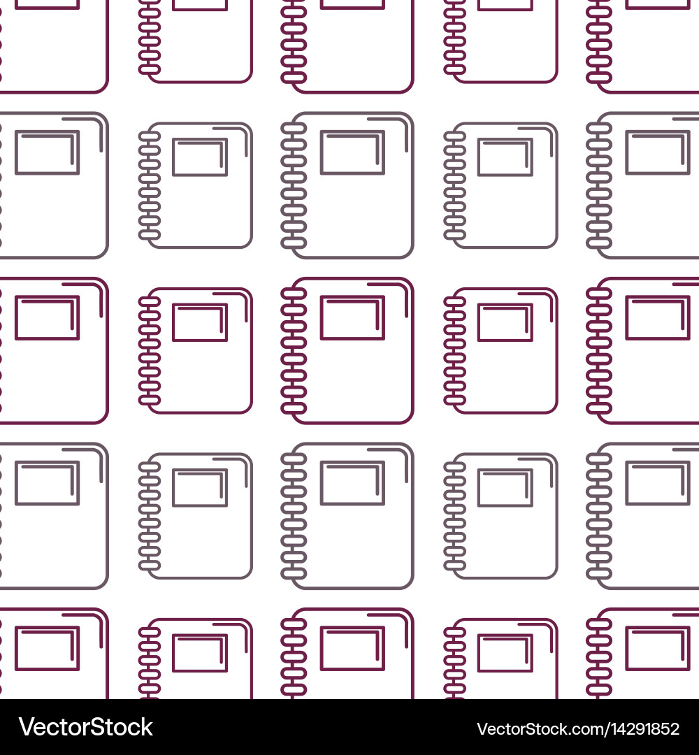 Silhouette rings notebook tool to study and learn vector image