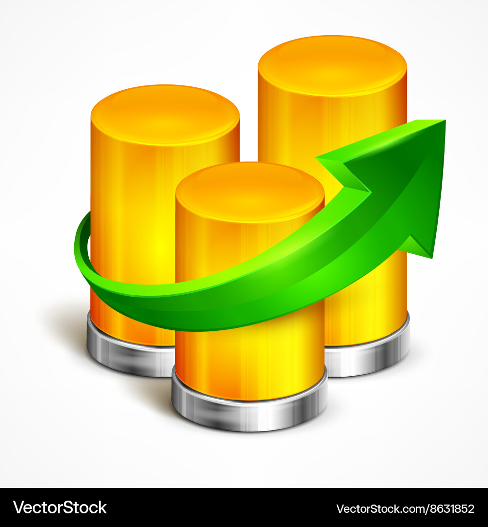 Statistic indication element Vector Image