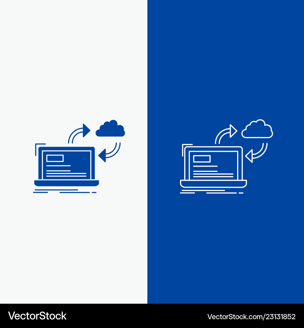 Sync processing data dashboard arrows line Vector Image