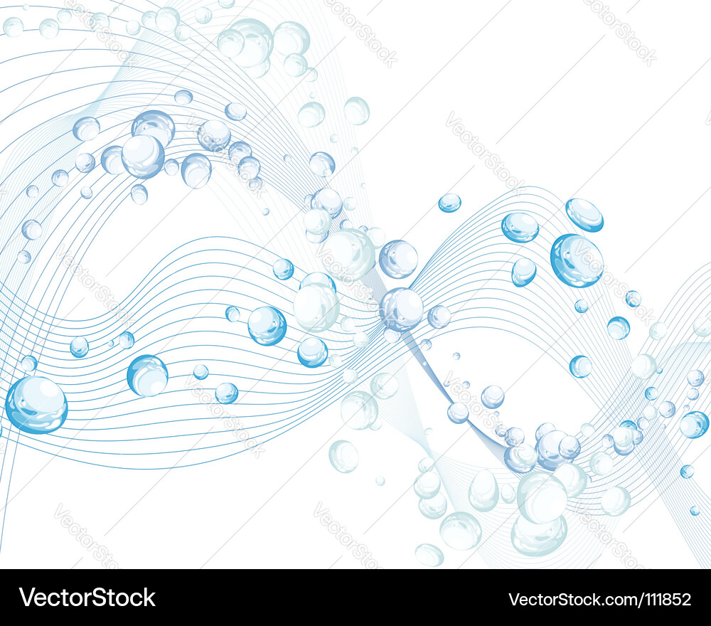 Water Flow Abstract Background Vector Image