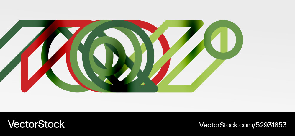 Abstract background - colorful circle lines Vector Image